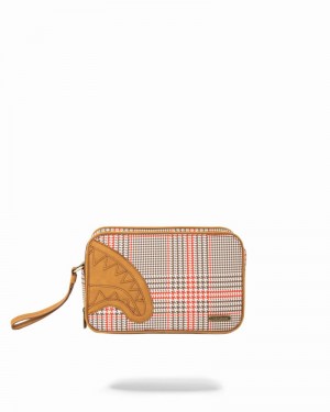 Beige Sprayground Pochette Turbo 500 Men's Toiletry Bags | 654136838