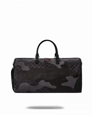 Black Sprayground 3am Never Sleep Men's Duffle Bags | 456524207