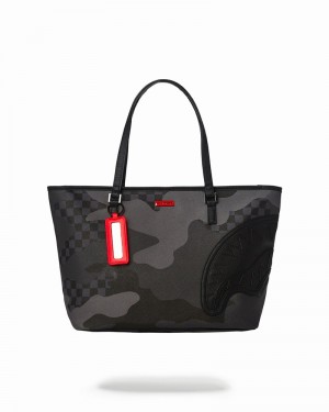 Black Sprayground 3am Never Sleep Men's Tote Bags | 323582054