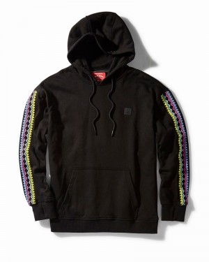 Black Sprayground Ai Tribal Neon Men's Hoodie | 667964932