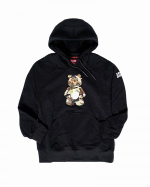 Black Sprayground Bear Kids' Hoodie | 379911505