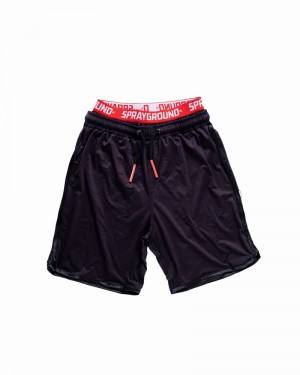 Black Sprayground Blind Side Men's Swim Shorts | 830383911