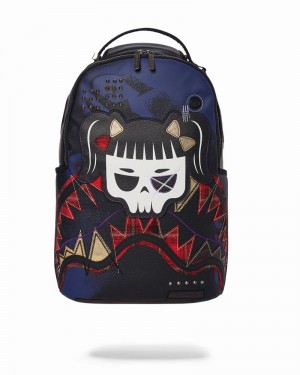 Black Sprayground Cazzu Errorcito Punk Shark Men's Backpacks | 408053439