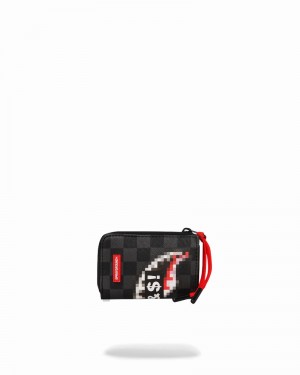 Black Sprayground Censored Men's Wallets | 834832416