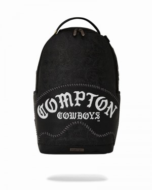 Black Sprayground Compton Mouth Men's Backpacks | 147029236
