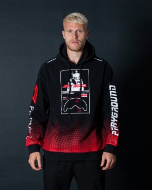 Black Sprayground Formula 1 Shark Track Hoody Men's Hoodie | 264648438