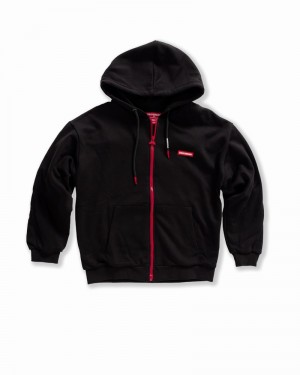 Black Sprayground Hidden In The Zipper Shark Fullzip Men's Hoodie | 259918725