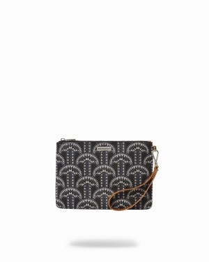Black Sprayground Illuchains Men's Clutch Bags | 49120521