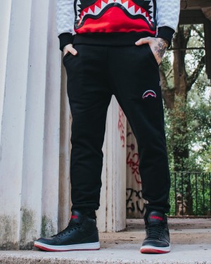 Black Sprayground Joggers Basic Men's Pants | 964361927