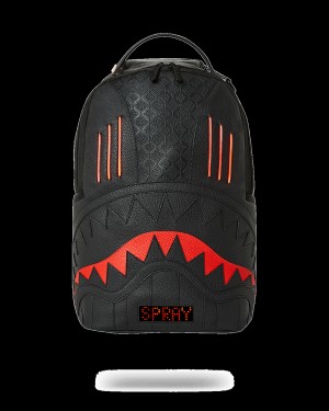 Black Sprayground Knight Rider K.I.T.T. Led Turbo Boost Men's Backpacks | 148630588