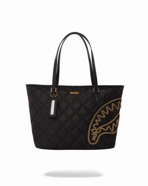 Black Sprayground Mamba Men's Tote Bags | 996733989