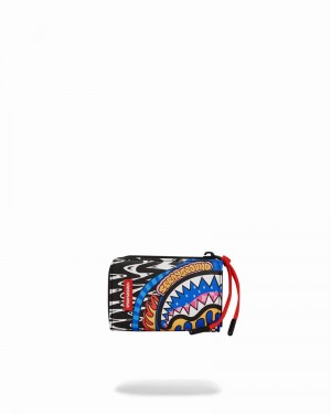 Black Sprayground Mosh Pit Men's Wallets | 843141360