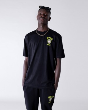 Black Sprayground Nyzd Men's T Shirts | 29177169