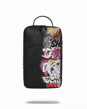 Black Sprayground Pochette Half Graff 2 Sneaker Holder Men's Backpacks | 91694454