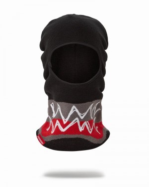 Black Sprayground Sewn Shut Men's Ski Masks | 53282238