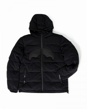 Black Sprayground Sg Tripleblack Men's Down Jackets | 867226385