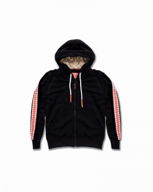 Black Sprayground Shark Zip Felpa Kids' Hoodie | 141710305