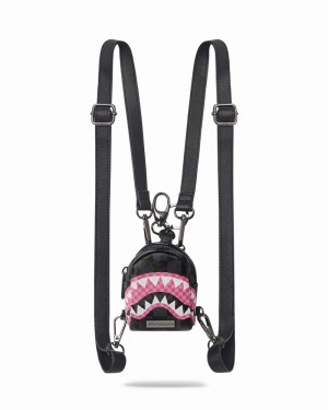 Black Sprayground Sharks In Candy Quattro Men's Backpacks | 287306047