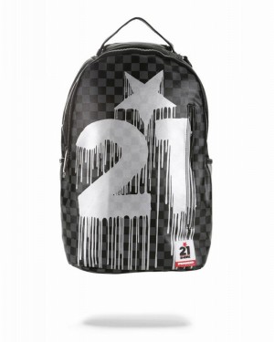 Black Sprayground Shore 21 Drips Back Men's Backpacks | 533856613