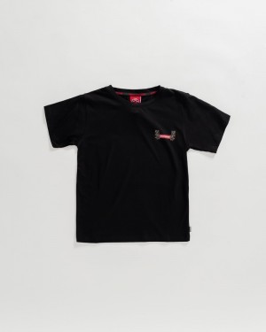 Black Sprayground Sicily Party Kids' T Shirts | 320715091
