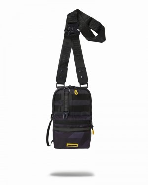 Black Sprayground Special Ops Ab Cargo Sling Men's Shoulder Bags | 329443561