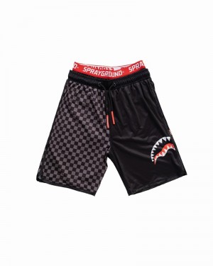 Black Sprayground Team Men's Swim Shorts | 497627369