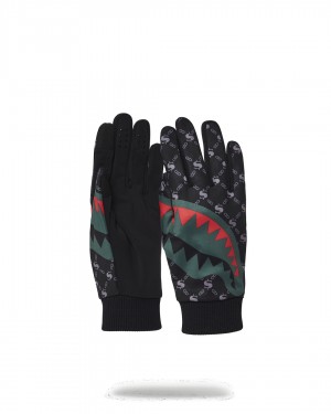 Black Sprayground The Godfather Large Men's Gloves | 512693568
