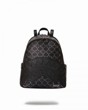 Black Sprayground Trippy Moneygram Savage Men's Backpacks | 113924119