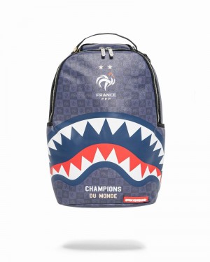 Blue Sprayground Fff In Paris Men's Backpacks | 351691498