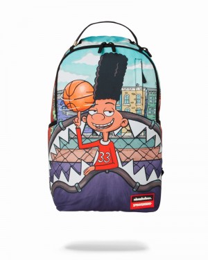 Blue Sprayground Hey Arnold: Gerald Shark Men's Backpacks | 164351477