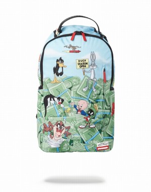 Blue Sprayground Looney Tunes Playtime Men's Backpacks | 100865308