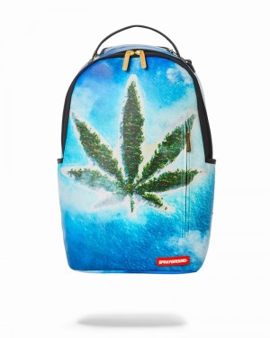 Blue Sprayground Og Island Dlxv Men's Backpacks | 781484604