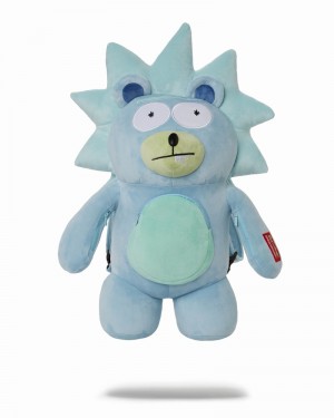 Blue Sprayground Teddy Rick Moneybear Teddybear Men's Backpacks | 527078001