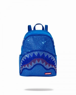 Blue Sprayground Trinity Savage Men's Backpacks | 401720703