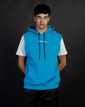 Blue Sprayground With-out Men's Hoodie | 756865331