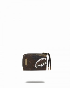 Brown Sprayground Camo Branded Men's Wallets | 277772441