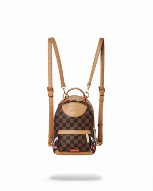Brown Sprayground Henny Air To The Throne Quattro Men's Backpacks | 578509525