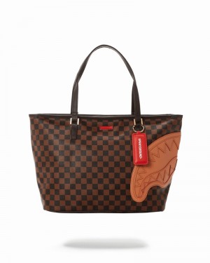 Brown Sprayground Henny Men's Tote Bags | 426945229