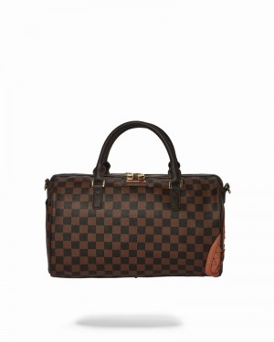 Brown Sprayground Henny Mini Men's Duffle Bags | 837715400