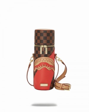 Brown Sprayground Raceway Tubular Water Bottle Men's Shoulder Bags | 342652418