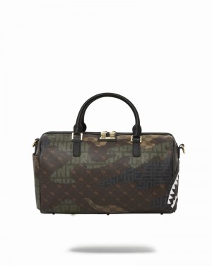 Brown Sprayground Stealth Mode Mini Men's Duffle Bags | 915222442