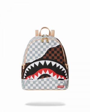 Brown Sprayground Tearaway Savage Men's Backpacks | 852449213