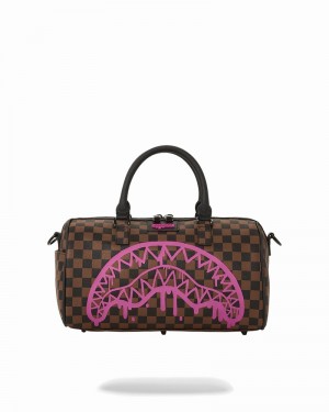 Brown Sprayground The Artists Touch Mini Men's Duffle Bags | 600183324