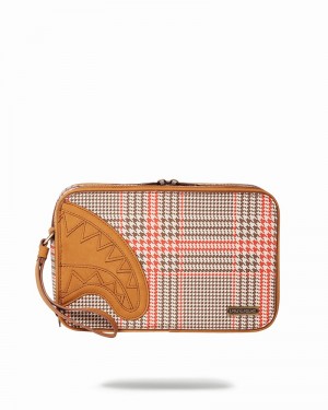 Brown Sprayground Turbo 500 Men's Toiletry Bags | 538225826