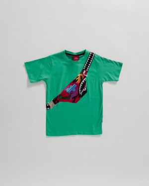 Green Sprayground Crossbody Grn Kids' T Shirts | 990755492