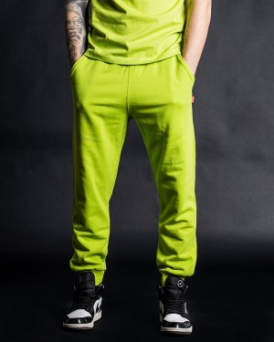 Green Sprayground Joggers Spray Men's Pants | 337187831