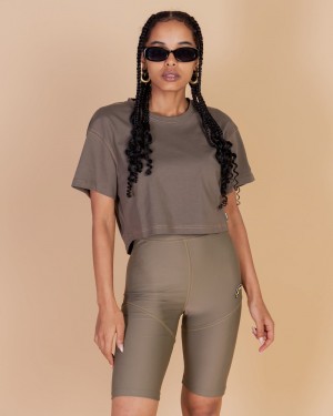 Green Sprayground Mini Shark Women's T Shirts | 883785283