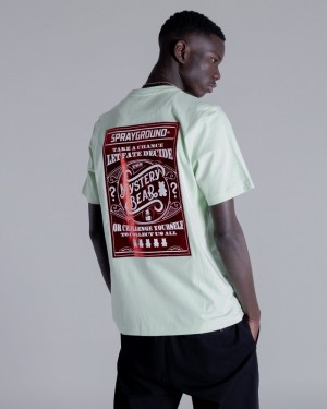 Green Sprayground Mistery Box Men's T Shirts | 253067707