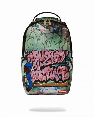 Green Sprayground Naughty By Nature Shark Men's Backpacks | 513748815