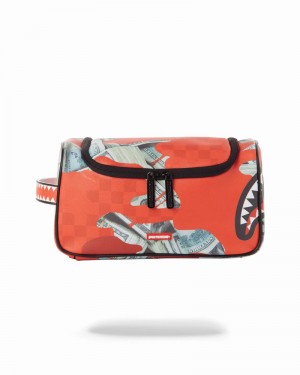 Green Sprayground Pochette Panic Attack Men's Toiletry Bags | 105339524